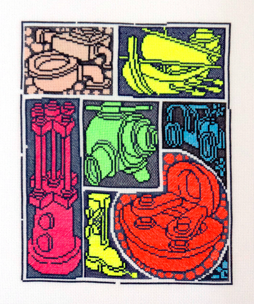 Sampler IV, 2018 unframed